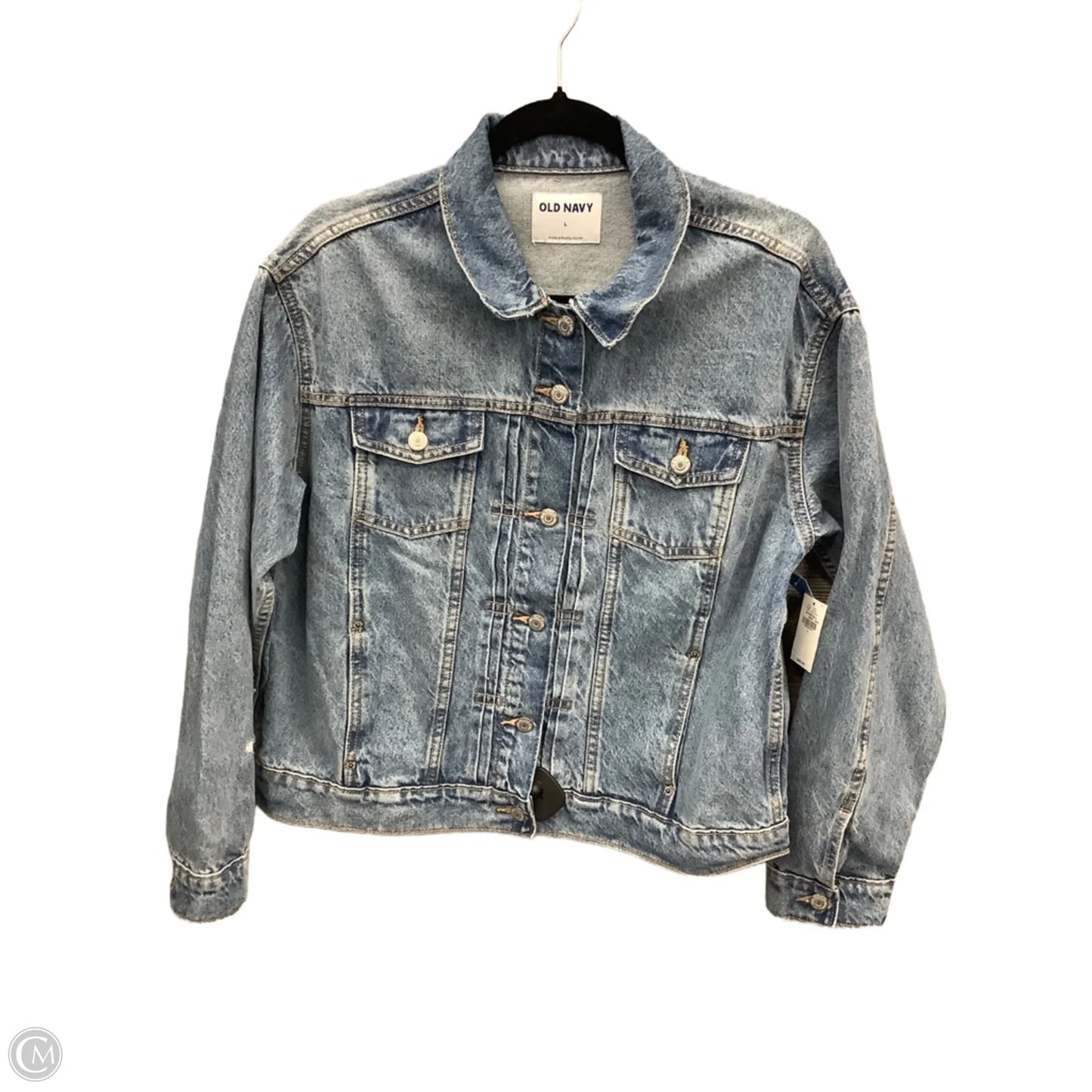 Jacket Denim By Old Navy In Blue Denim, Size: L