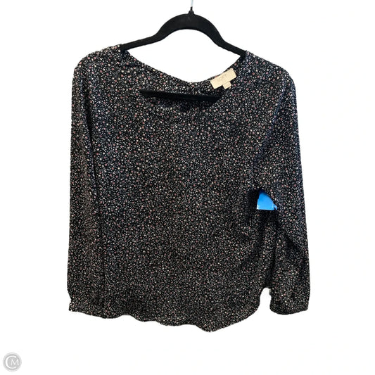 Top Long Sleeve By Loft In Floral Print, Size: M