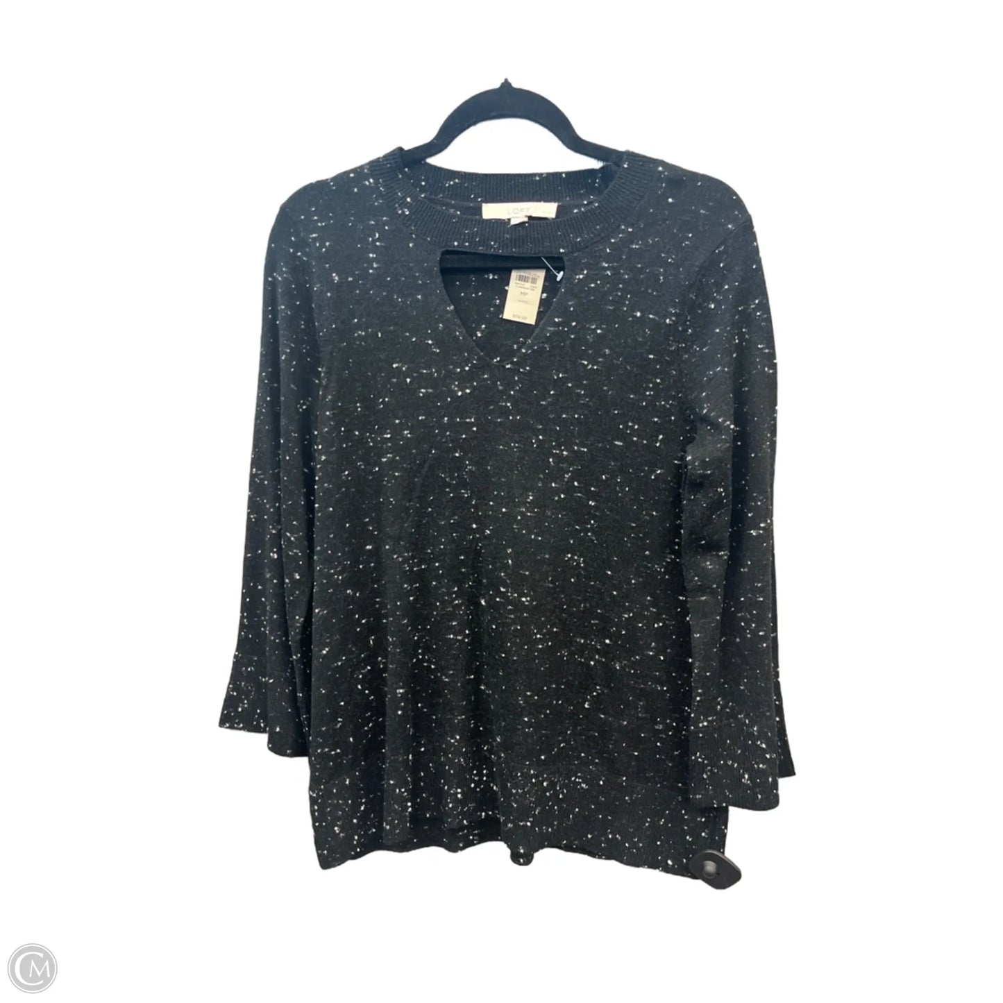 Top Long Sleeve By Loft In Black, Size: M