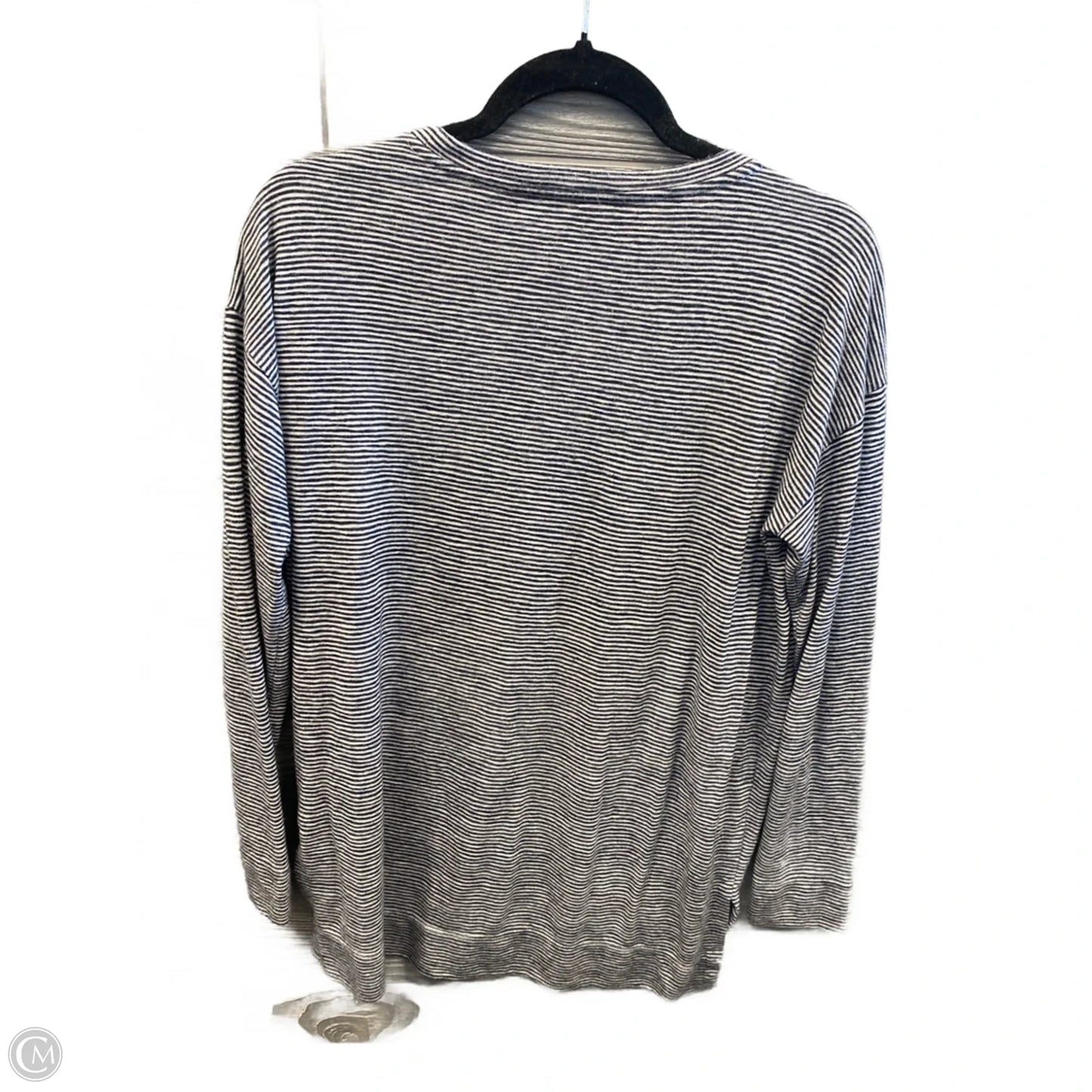 Top Long Sleeve By Loft In Striped Pattern, Size: M