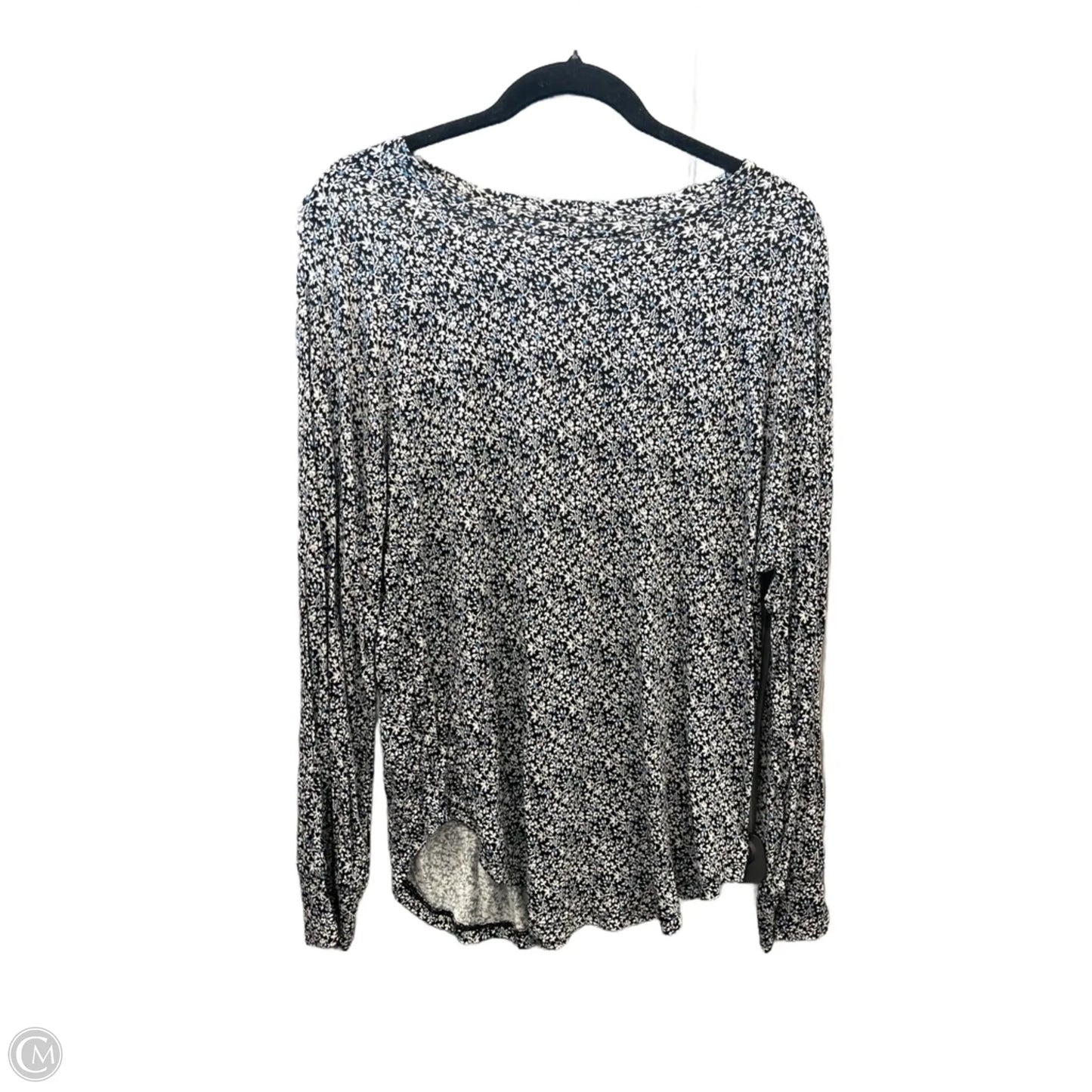 Top Long Sleeve By Loft In Floral Print, Size: M
