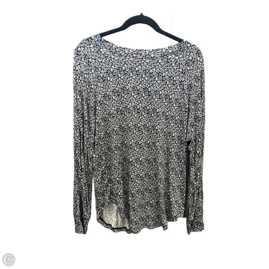 Top Long Sleeve By Loft In Floral Print, Size: M