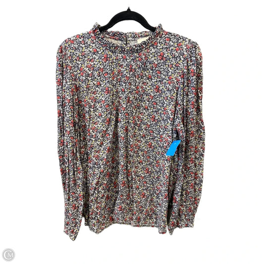 Top Long Sleeve By Loft In Ivory, Size: M