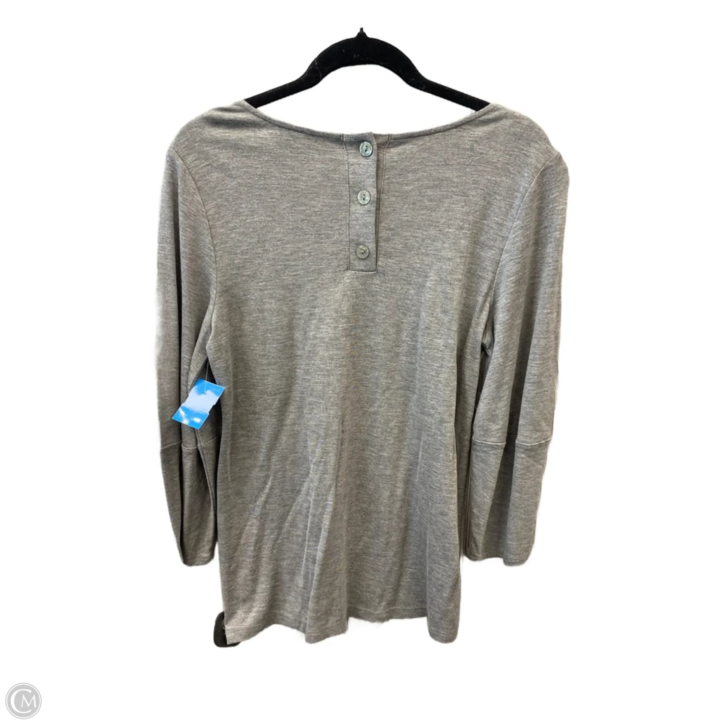 Top Long Sleeve By Ann Taylor In Grey, Size: S