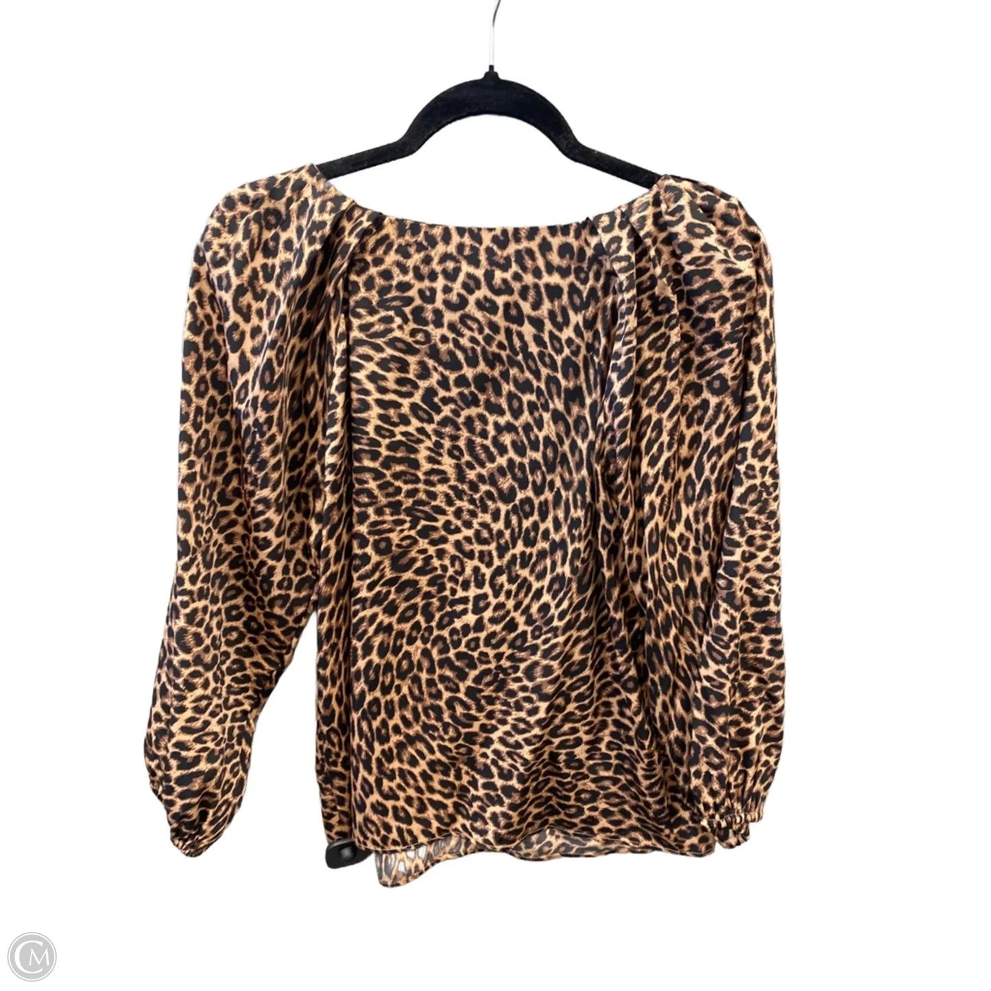 Top Long Sleeve By Loft In Animal Print, Size: S