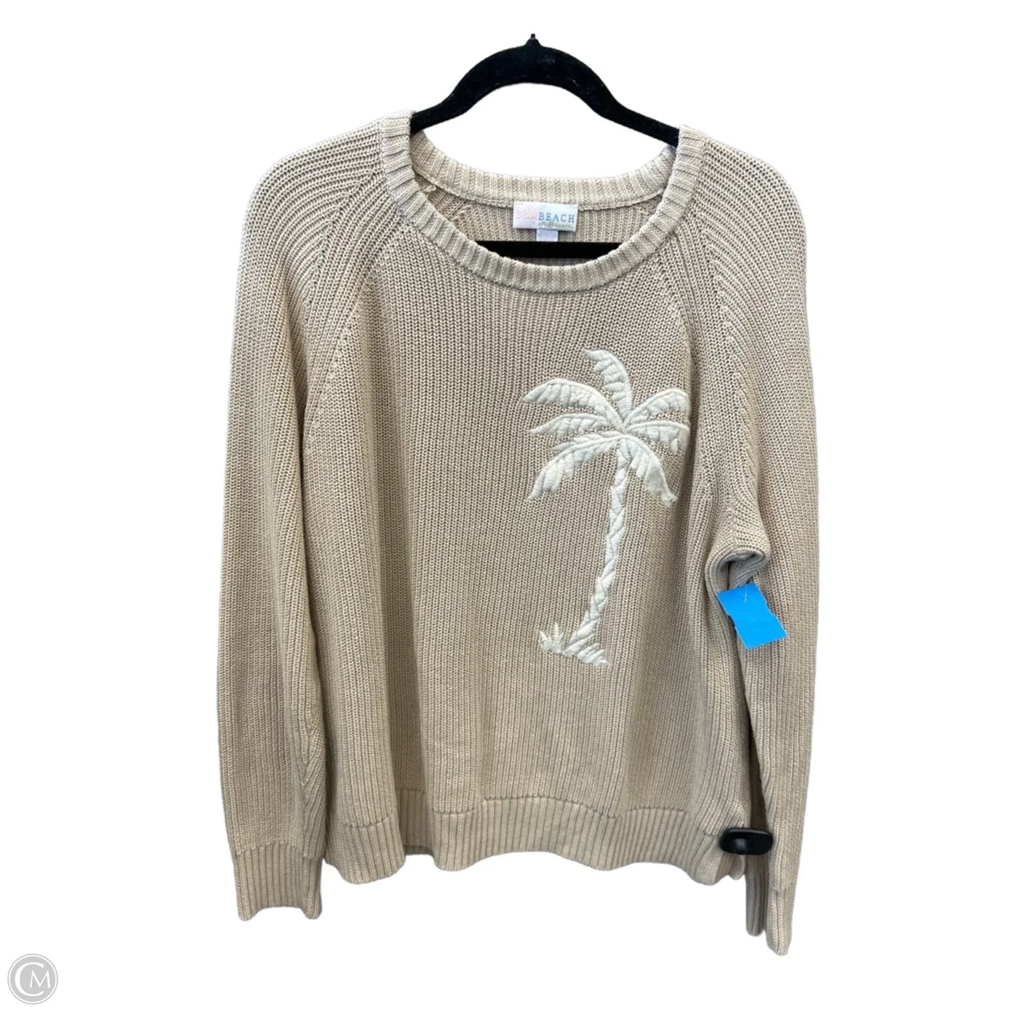 Sweater By Clothes Mentor In Beige, Size: L