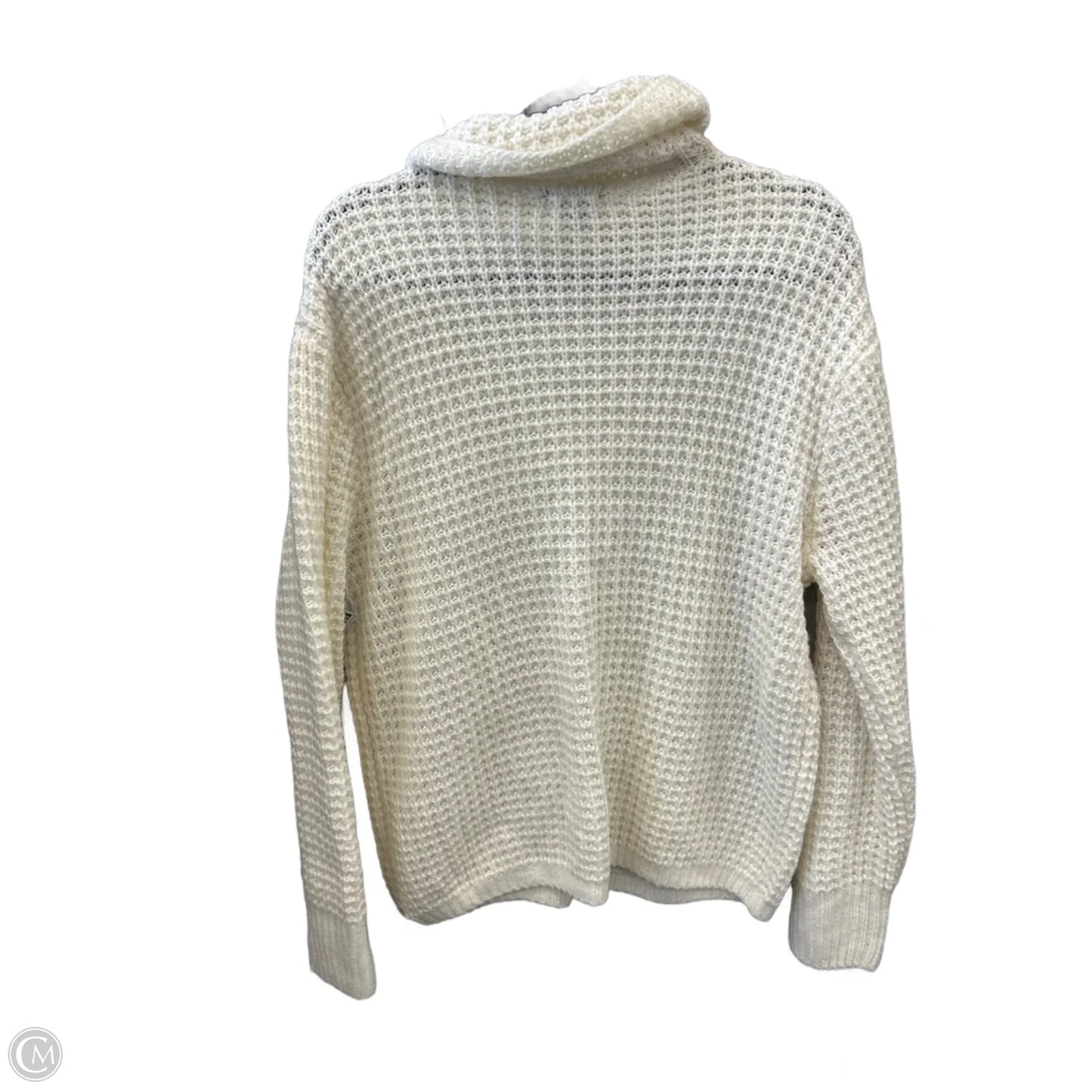 Sweater By Falls Creek In Cream, Size: L