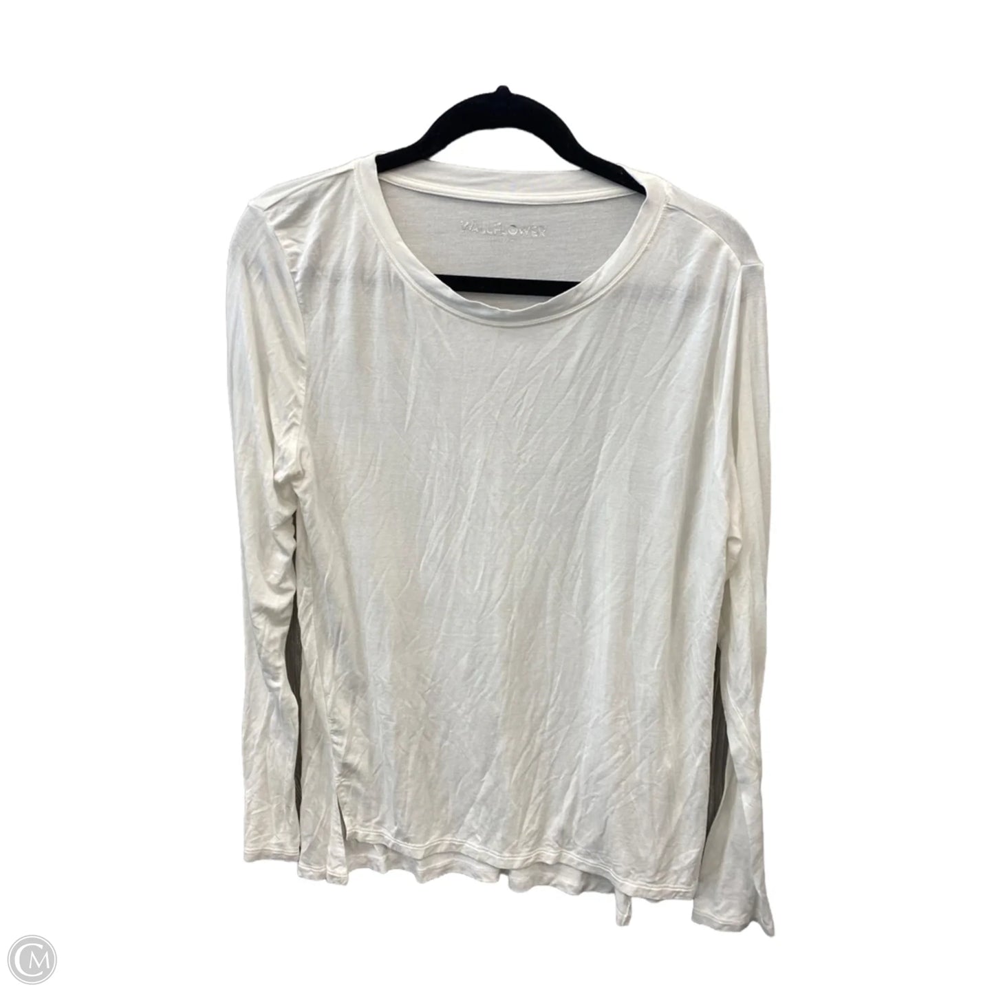 Top Long Sleeve Basic By Wallflower In White, Size: L