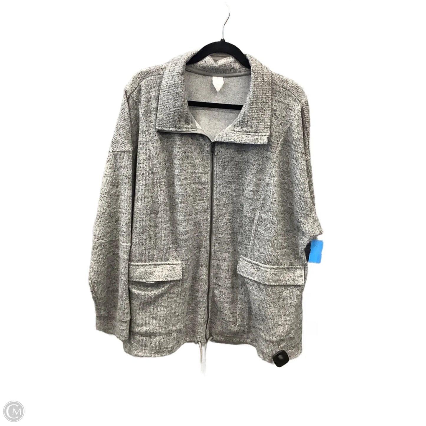 Jacket Other By Clothes Mentor In Grey, Size: 3x