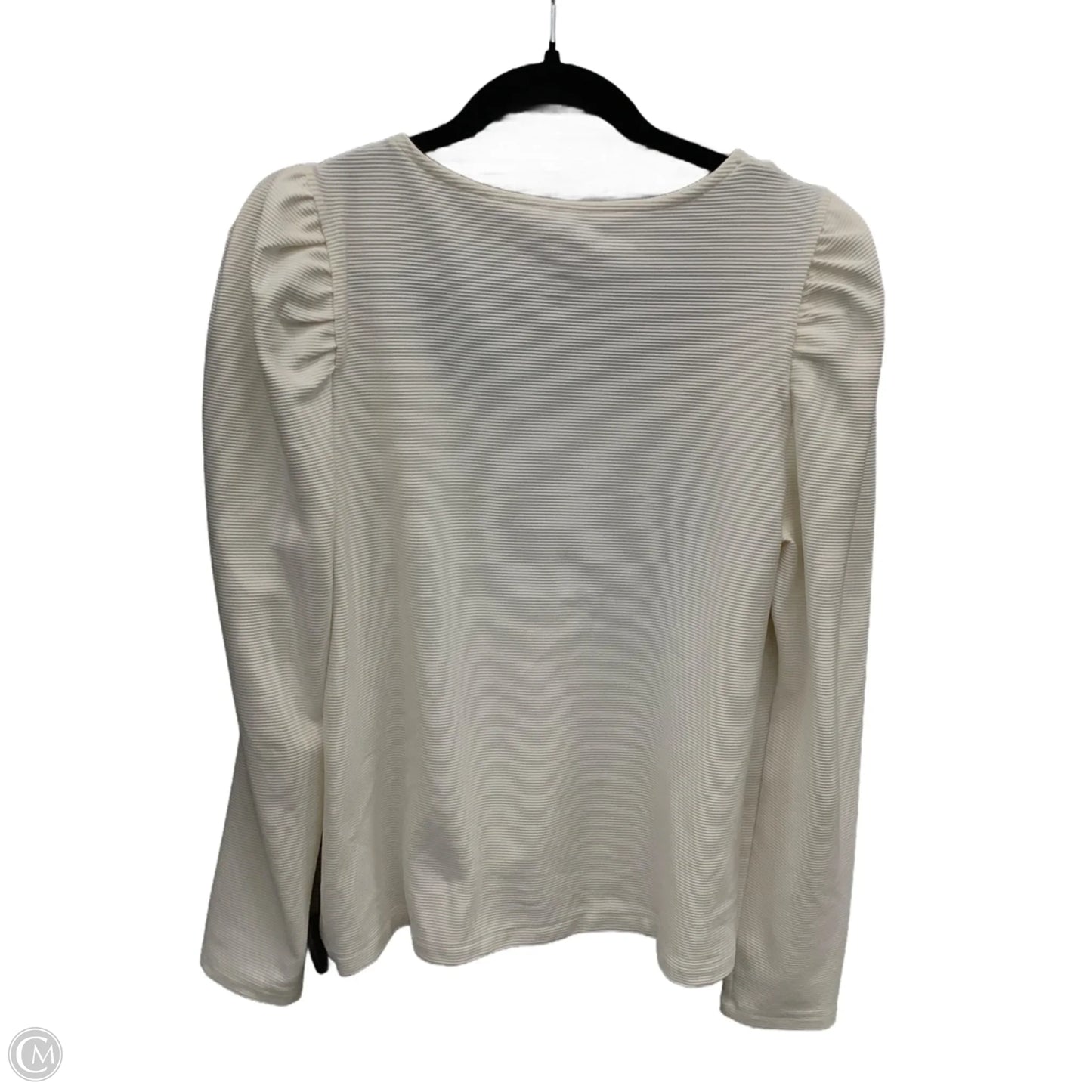 Top Long Sleeve By Nine West In Cream, Size: L