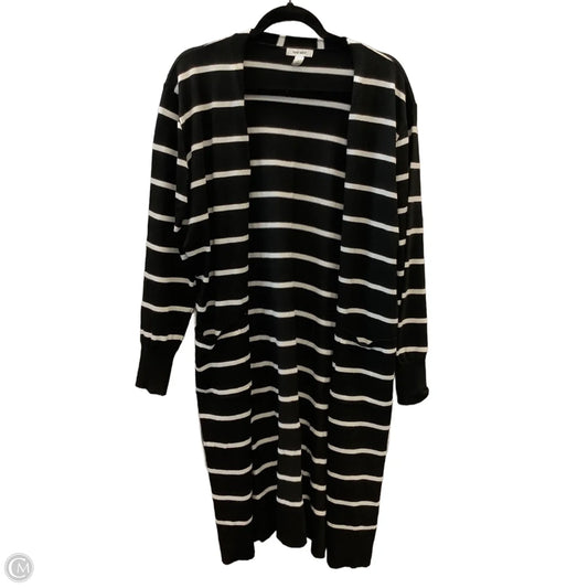 Cardigan By Nine West In Striped Pattern, Size: L