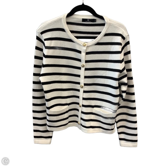 Cardigan By Lillusory In Striped Pattern, Size: L
