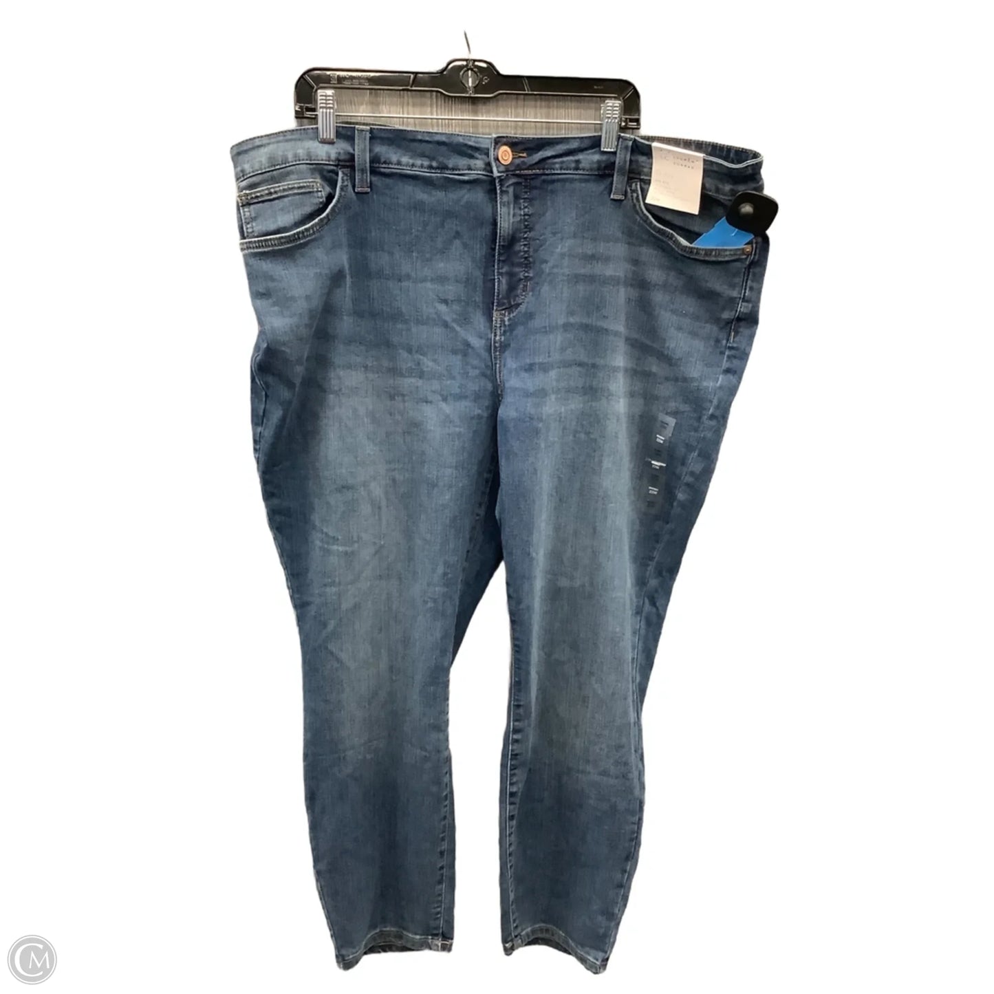 Jeans Skinny By Lc Lauren Conrad In Blue Denim, Size: 22