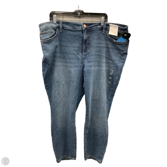 Jeans Skinny By Lc Lauren Conrad In Blue Denim, Size: 22