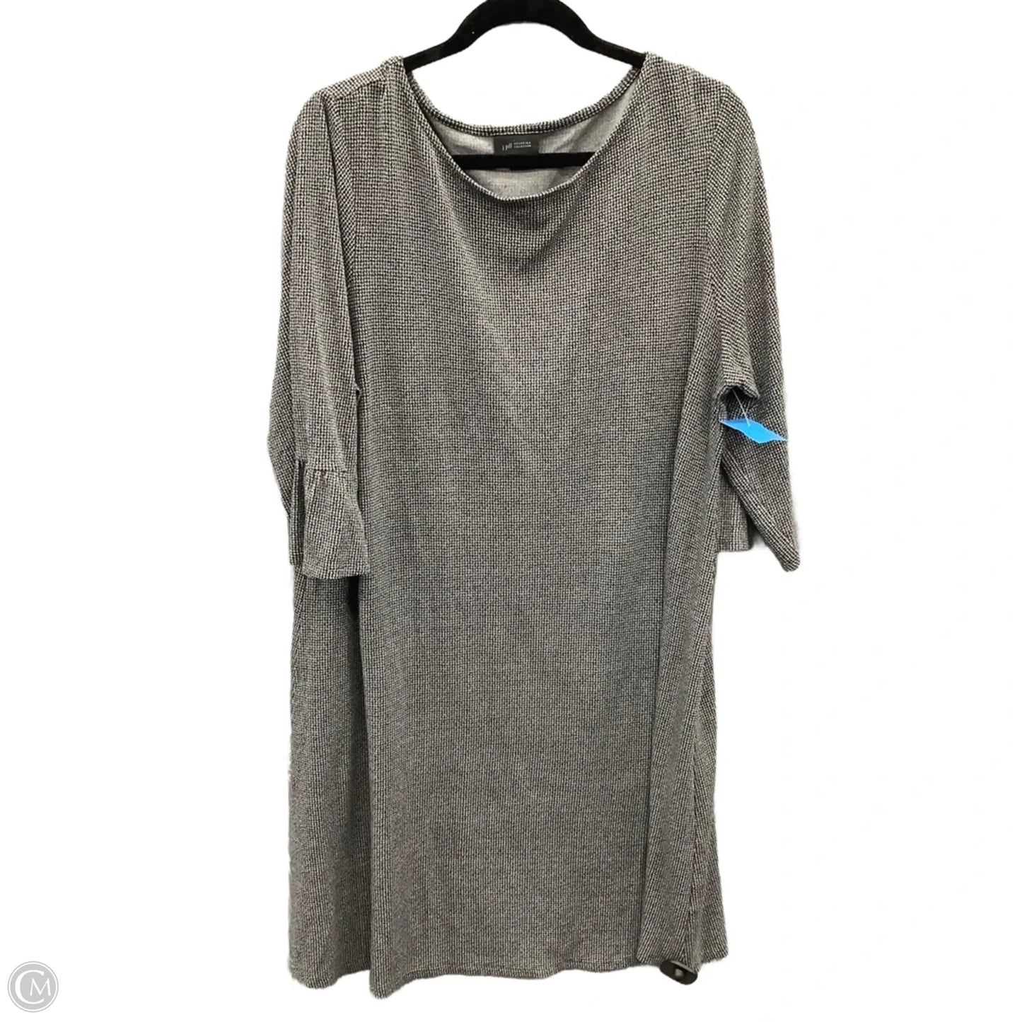 Dress Casual Midi By J. Jill In Grey, Size: 1x