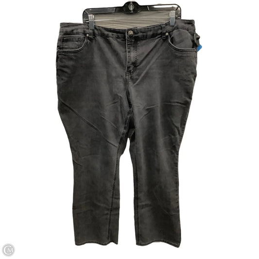 Jeans Straight By Cj Banks In Black Denim, Size: 18