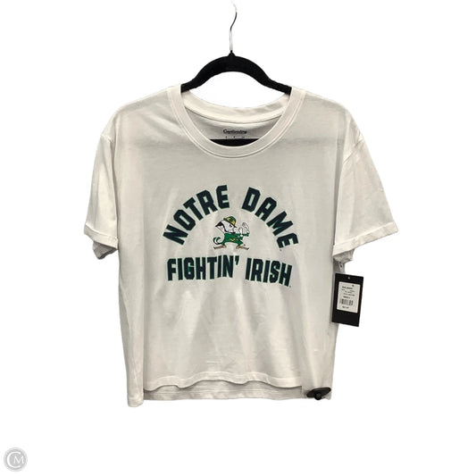 Top Short Sleeve By Clothes Mentor In White, Size: S