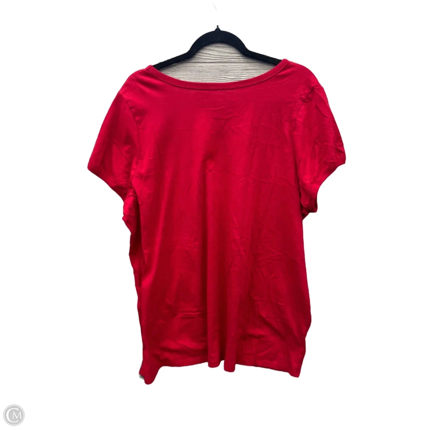 Top Short Sleeve By Clothes Mentor In Red, Size: 3x