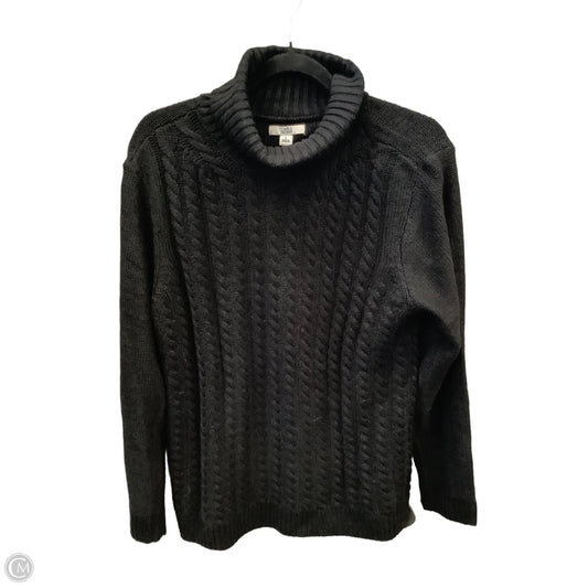 Sweater By Croft And Barrow In Black, Size: L
