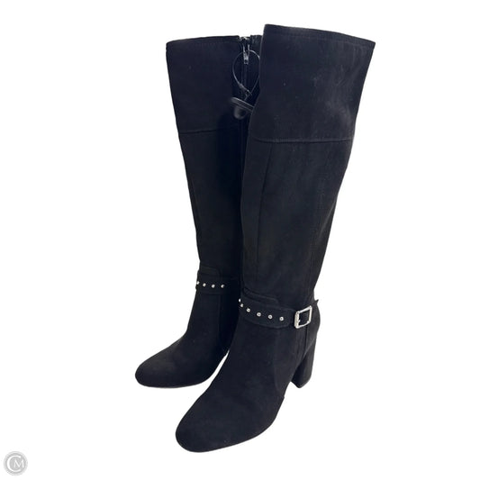 Boots Mid-calf Heels By Kelly And Katie In Black, Size: 7