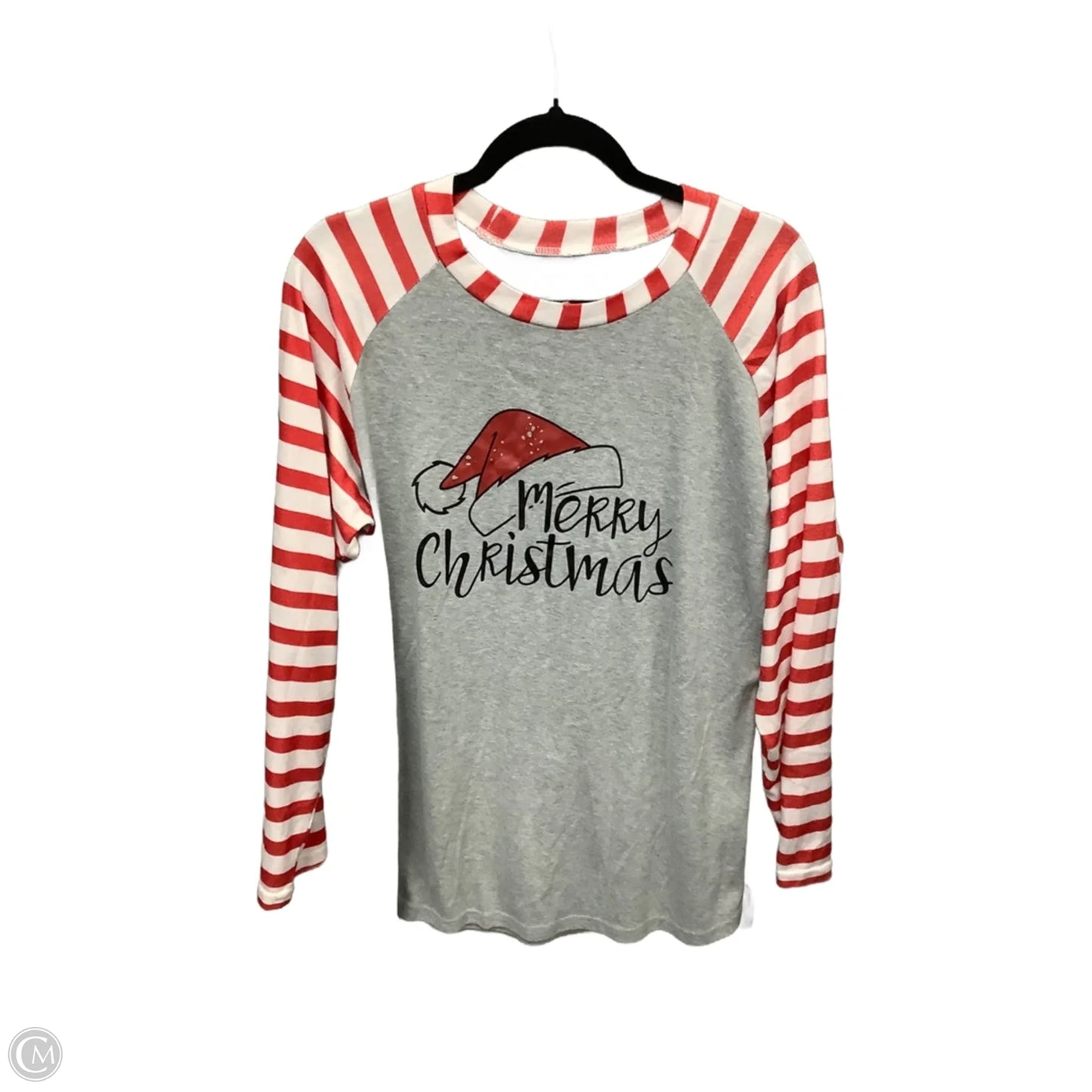 Top Long Sleeve By Cmf In Grey, Size: Xl