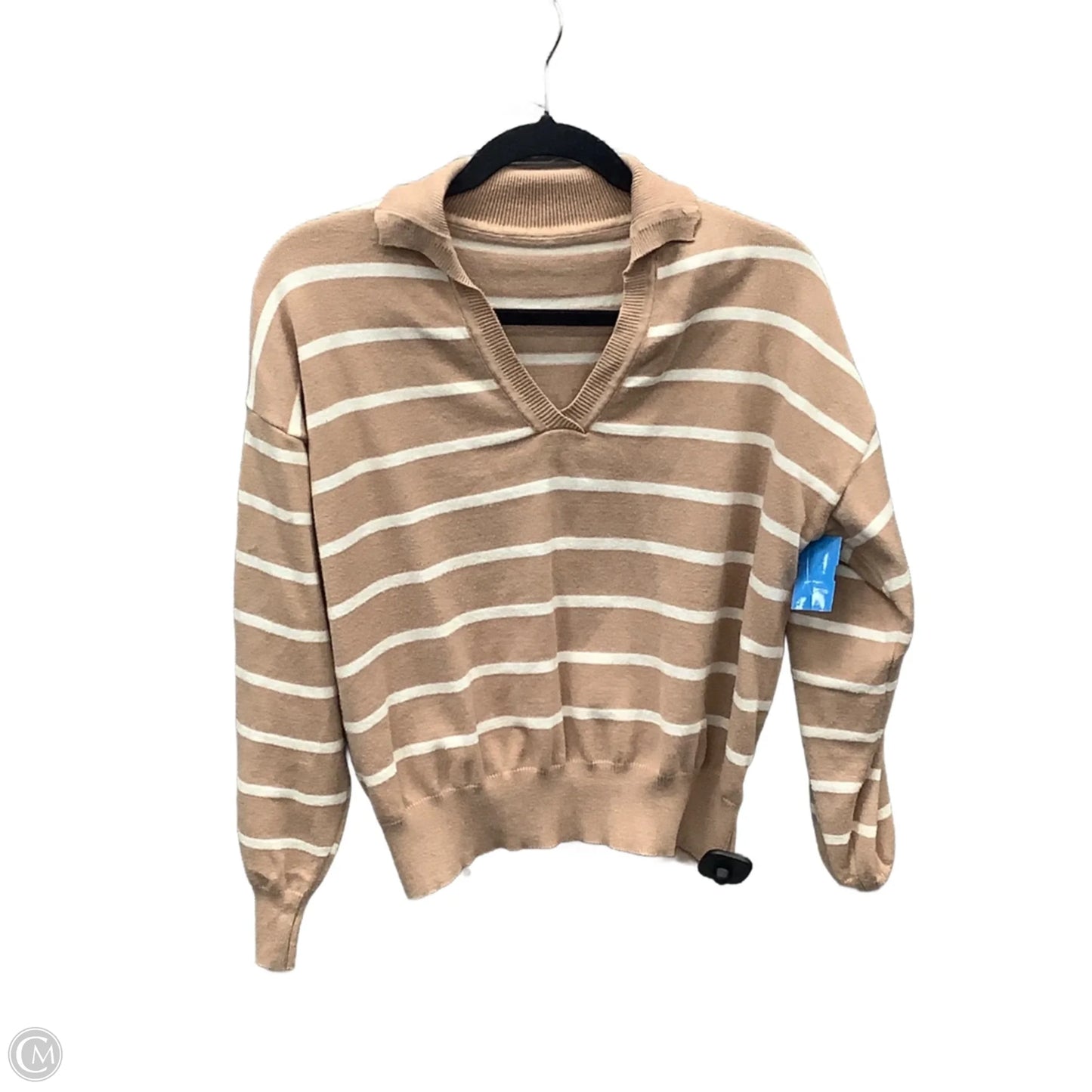 Sweater By Clothes Mentor In Striped Pattern, Size: L