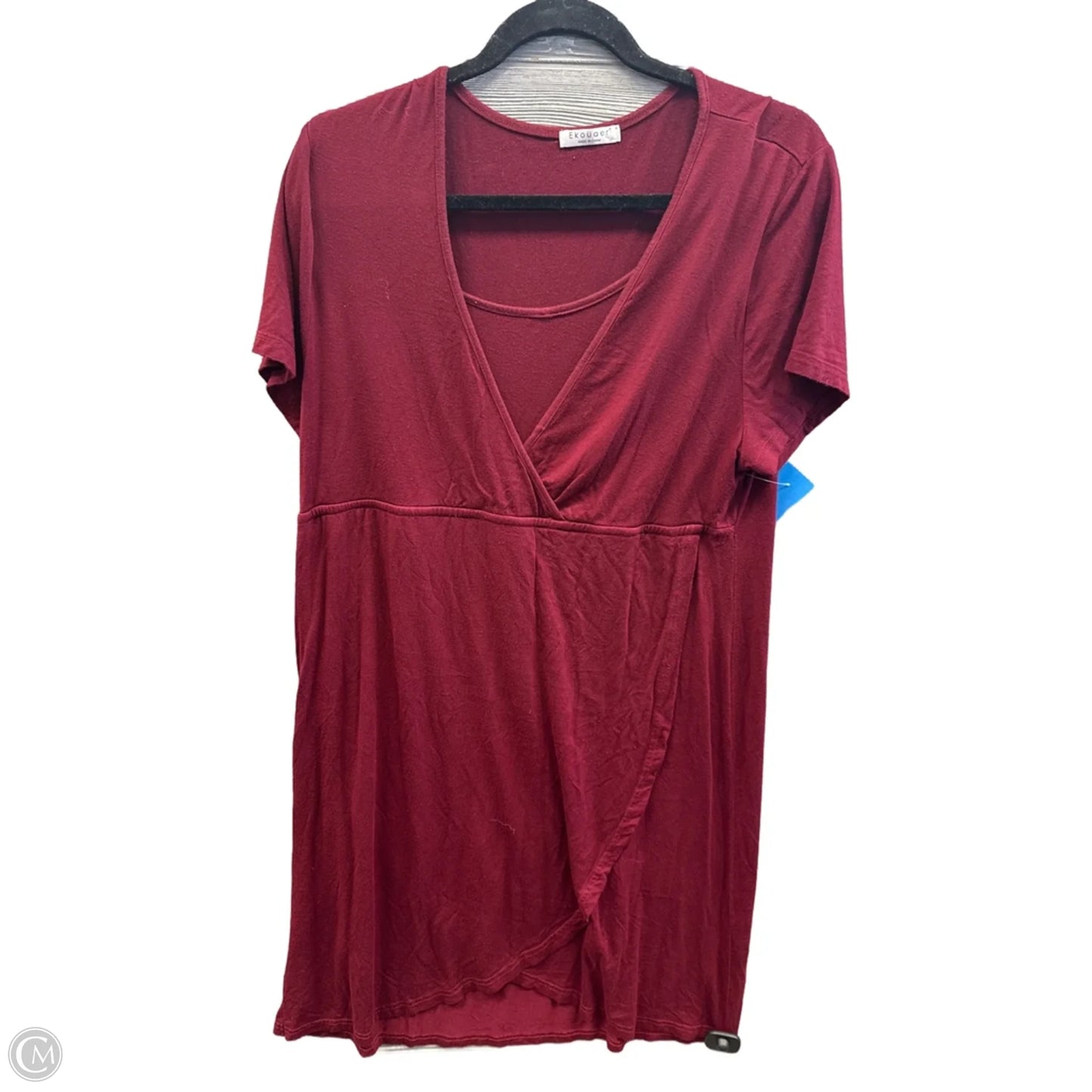 Dress Casual Short By Ekouaer In Red, Size: Xl