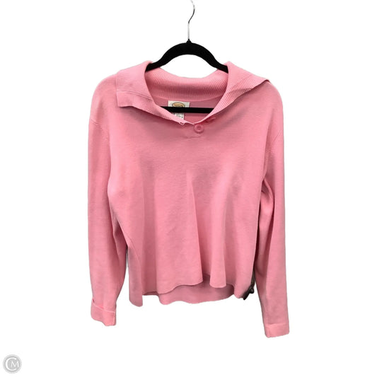 Sweater By Talbots In Pink, Size: L