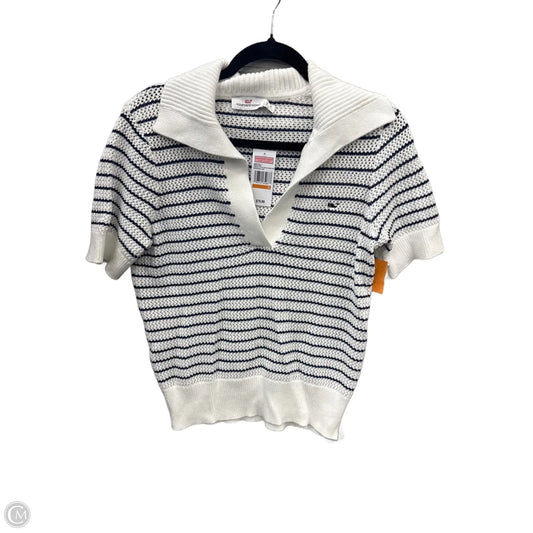 Sweater Short Sleeve By Vineyard Vines In Striped Pattern, Size: S