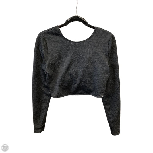 Athletic Top Long Sleeve Crewneck By Joy Lab In Grey, Size: Xxl