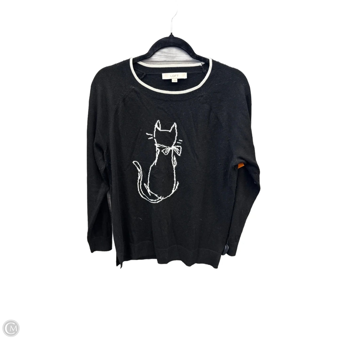 Sweater By Loft In Black, Size: L