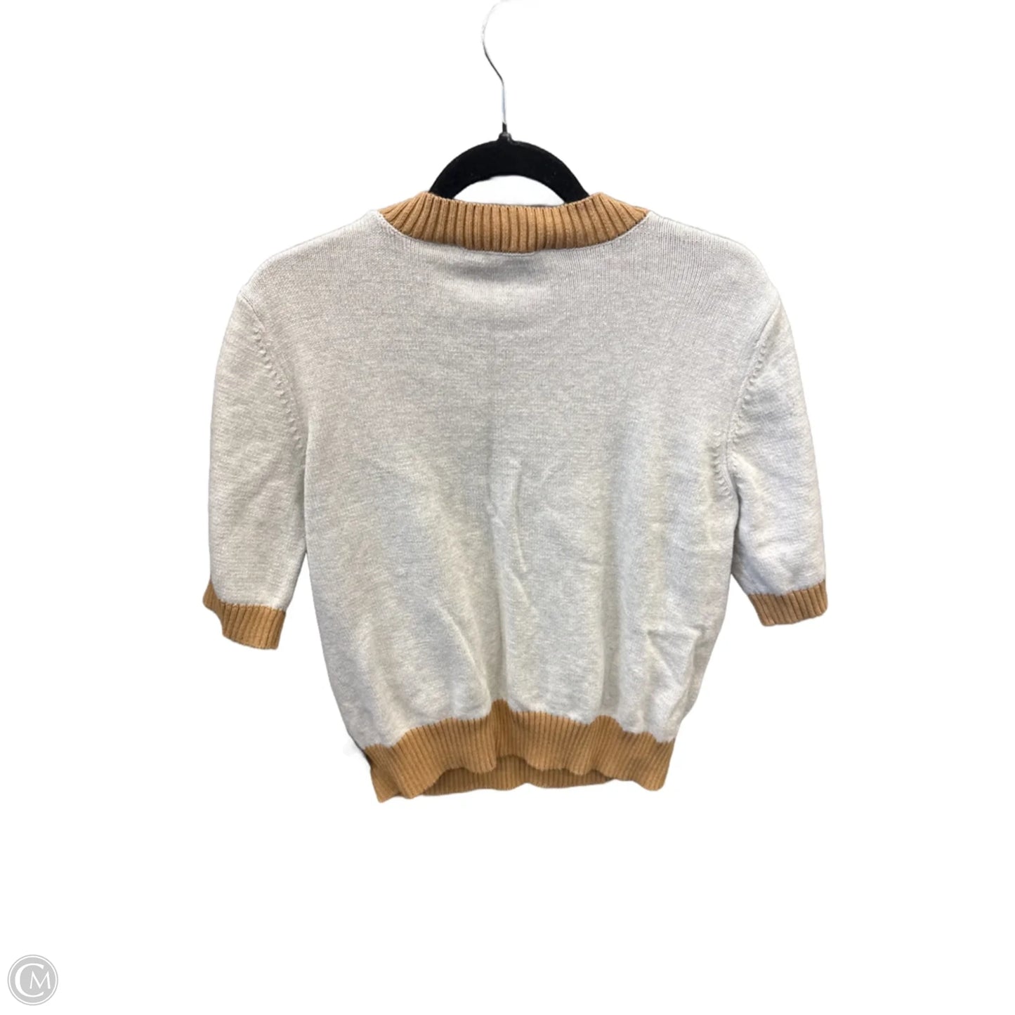 Sweater Short Sleeve By Loft In Grey, Size: Xl