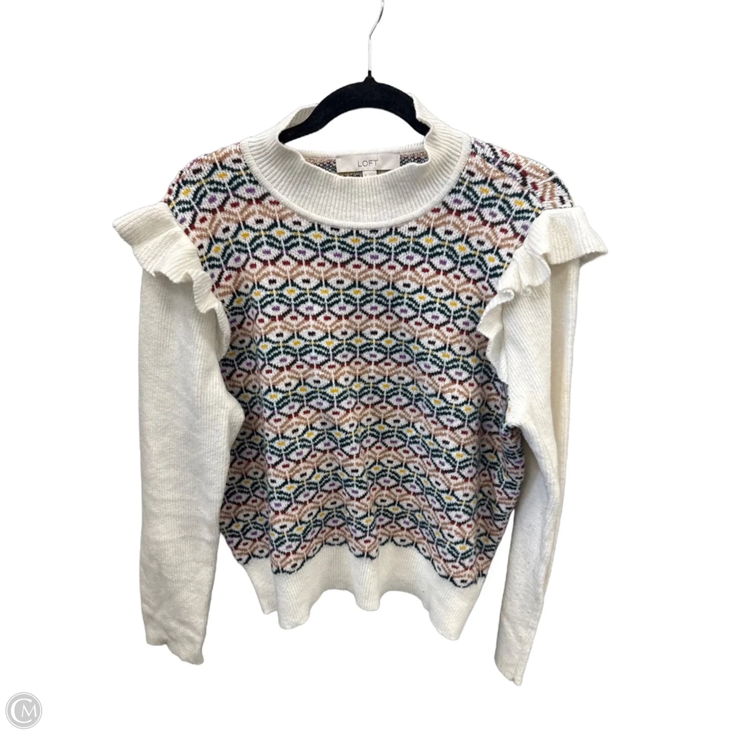 Sweater By Loft In White, Size: Xl