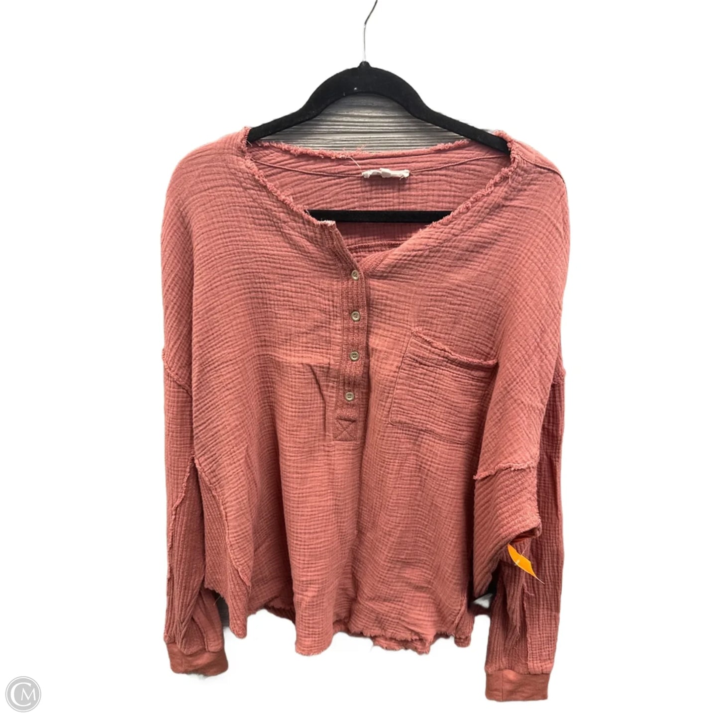 Top Long Sleeve By Clothes Mentor In Pink, Size: L