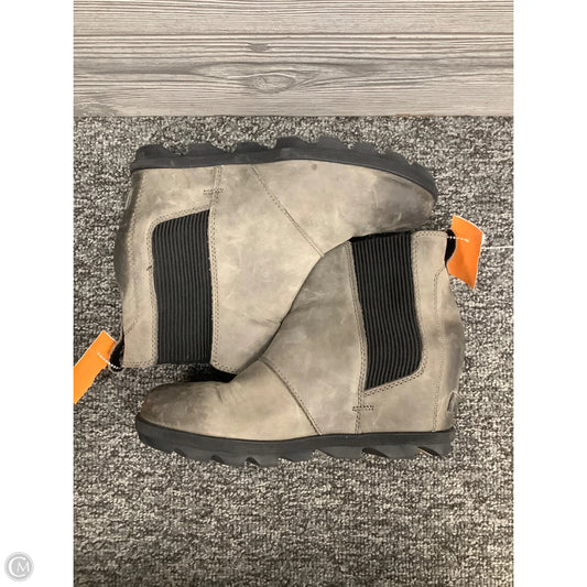 Boots Ankle Heels By Sorel In Grey, Size: 9