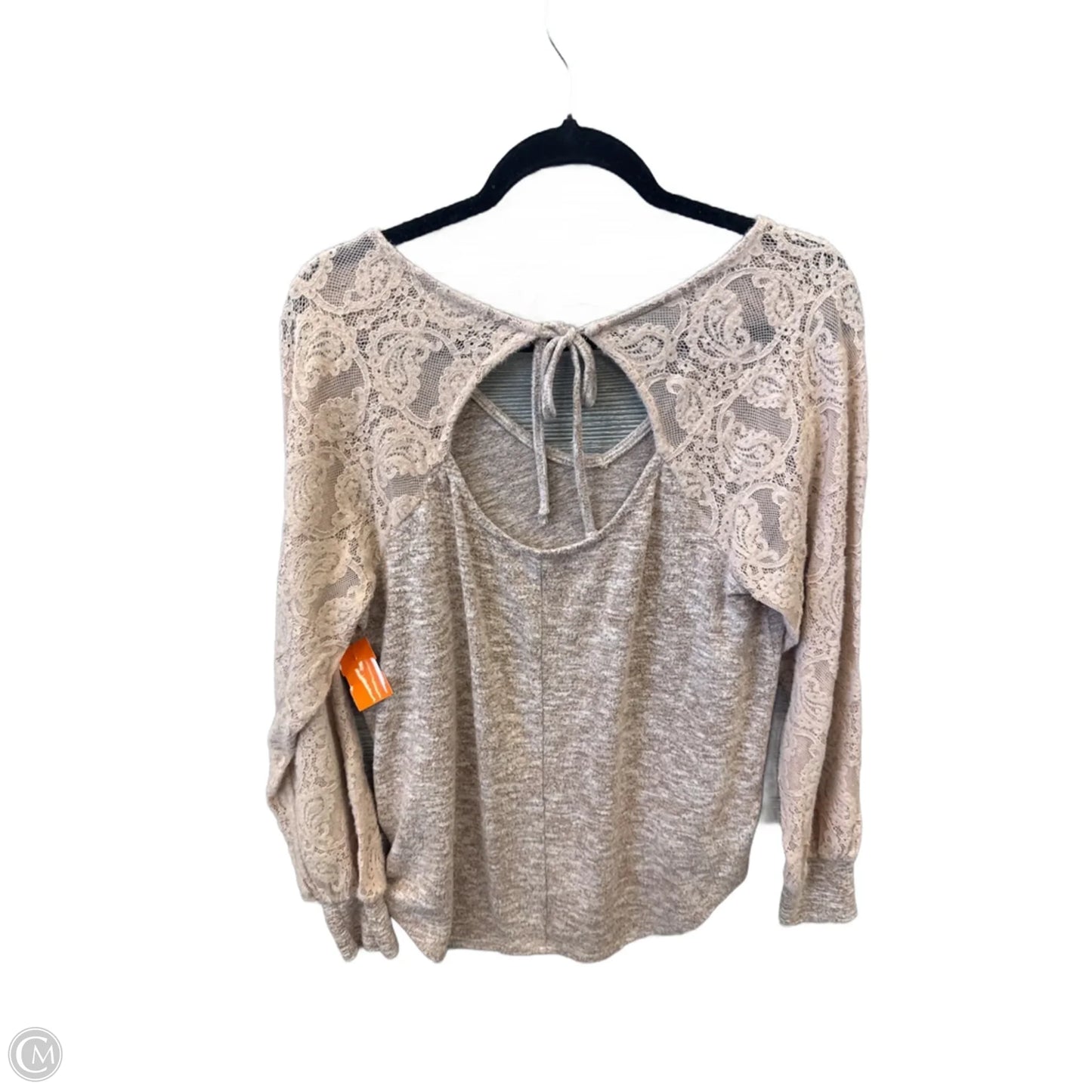 Top Long Sleeve By Maurices In Brown, Size: L