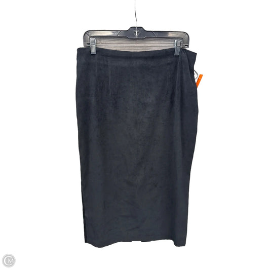 Skirt Maxi By Briggs In Black, Size: 14