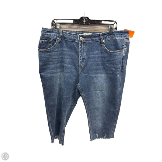 Capris By Clothes Mentor In Blue Denim, Size: 20