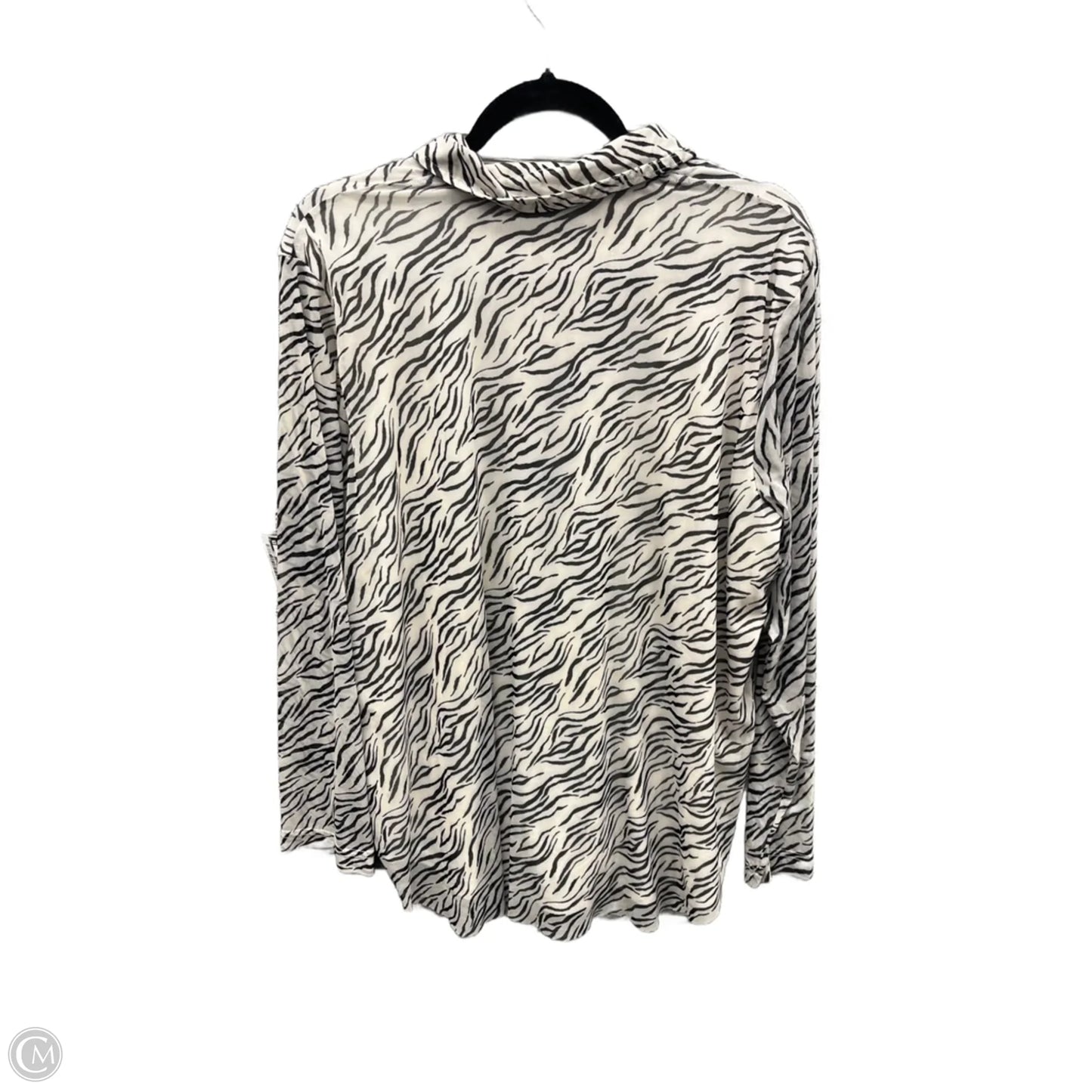 Top Long Sleeve By Jane And Delancey In Animal Print, Size: 2x
