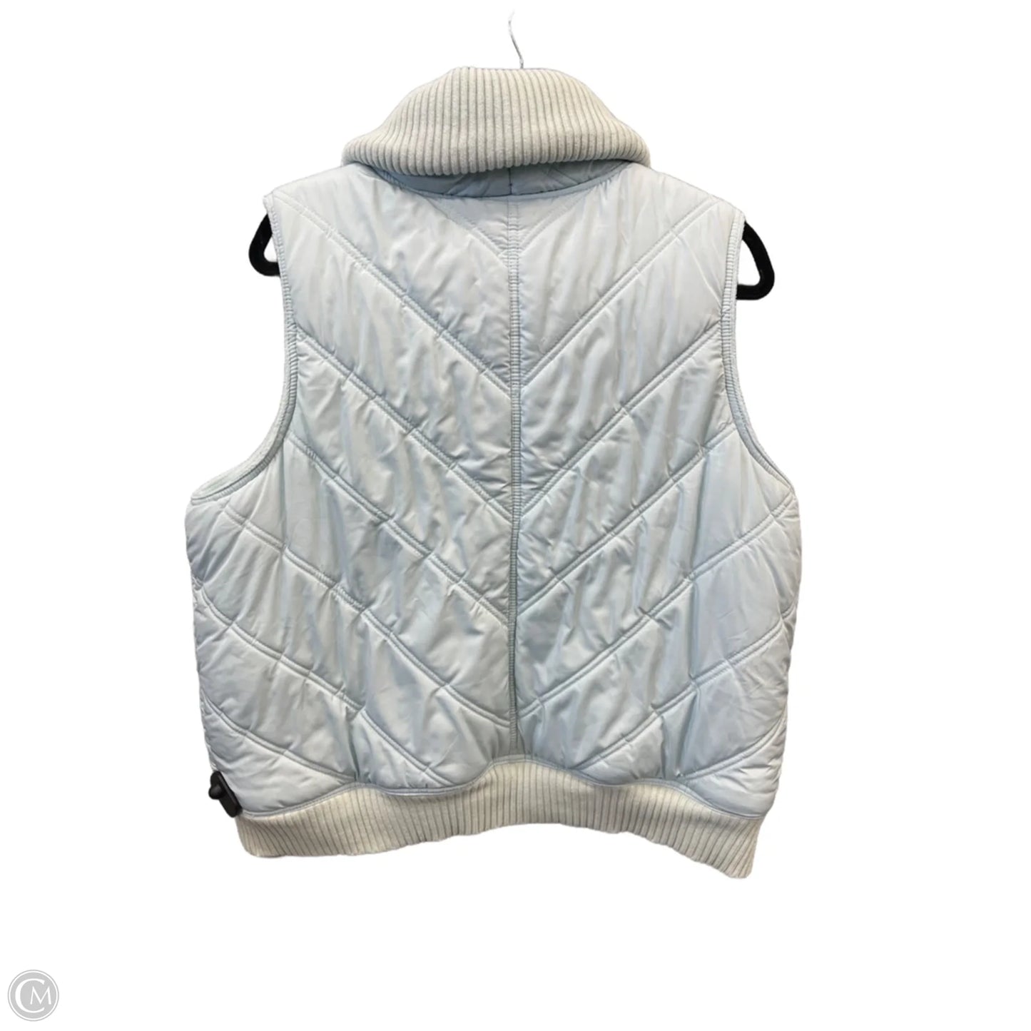 Vest Puffer & Quilted By Daisy Fuentes In Blue, Size: 1x