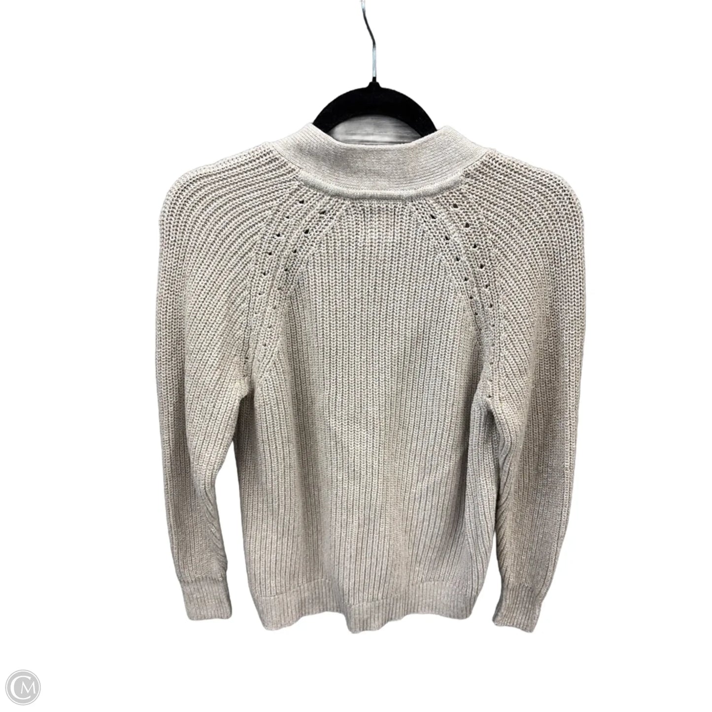 Sweater Cardigan By Gap In Beige, Size: Xl