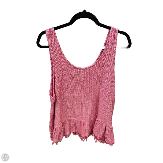 Top Sleeveless By Falls Creek In Red, Size: 2x