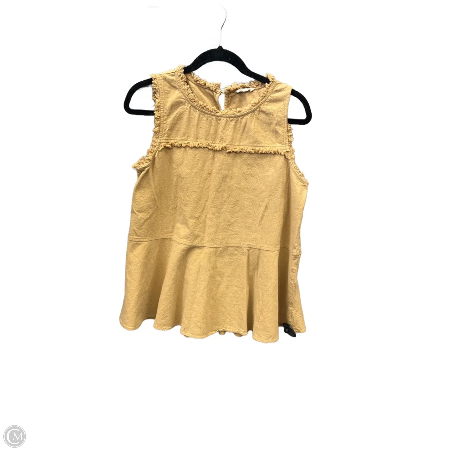 Top Sleeveless By Easel In Beige, Size: M
