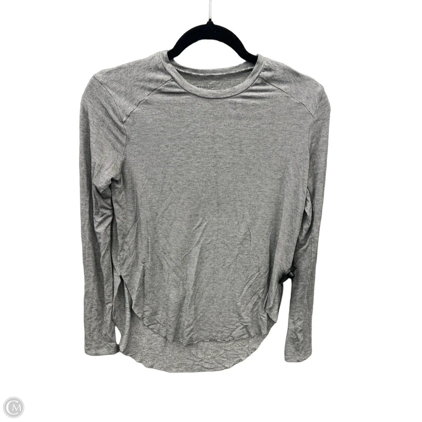 Athletic Top Long Sleeve Crewneck By Halogen In Striped Pattern, Size: Xs