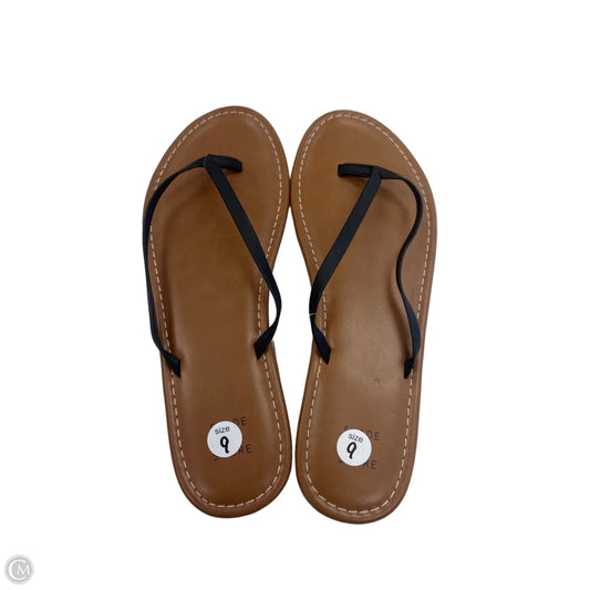 Sandals Flip Flops By Shade & Shore In Black, Size: 9
