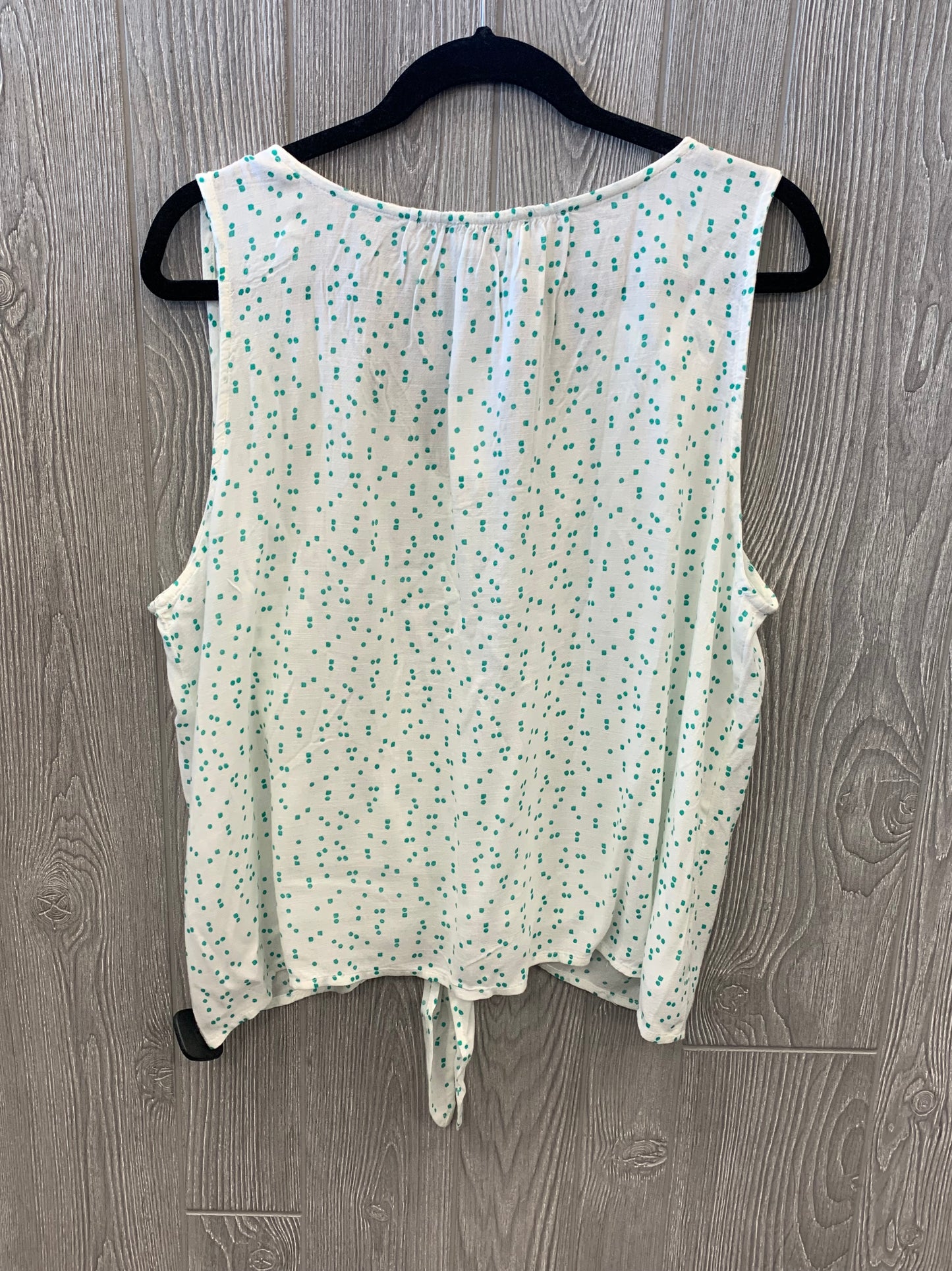 Top Sleeveless By Loft In White, Size: Xl