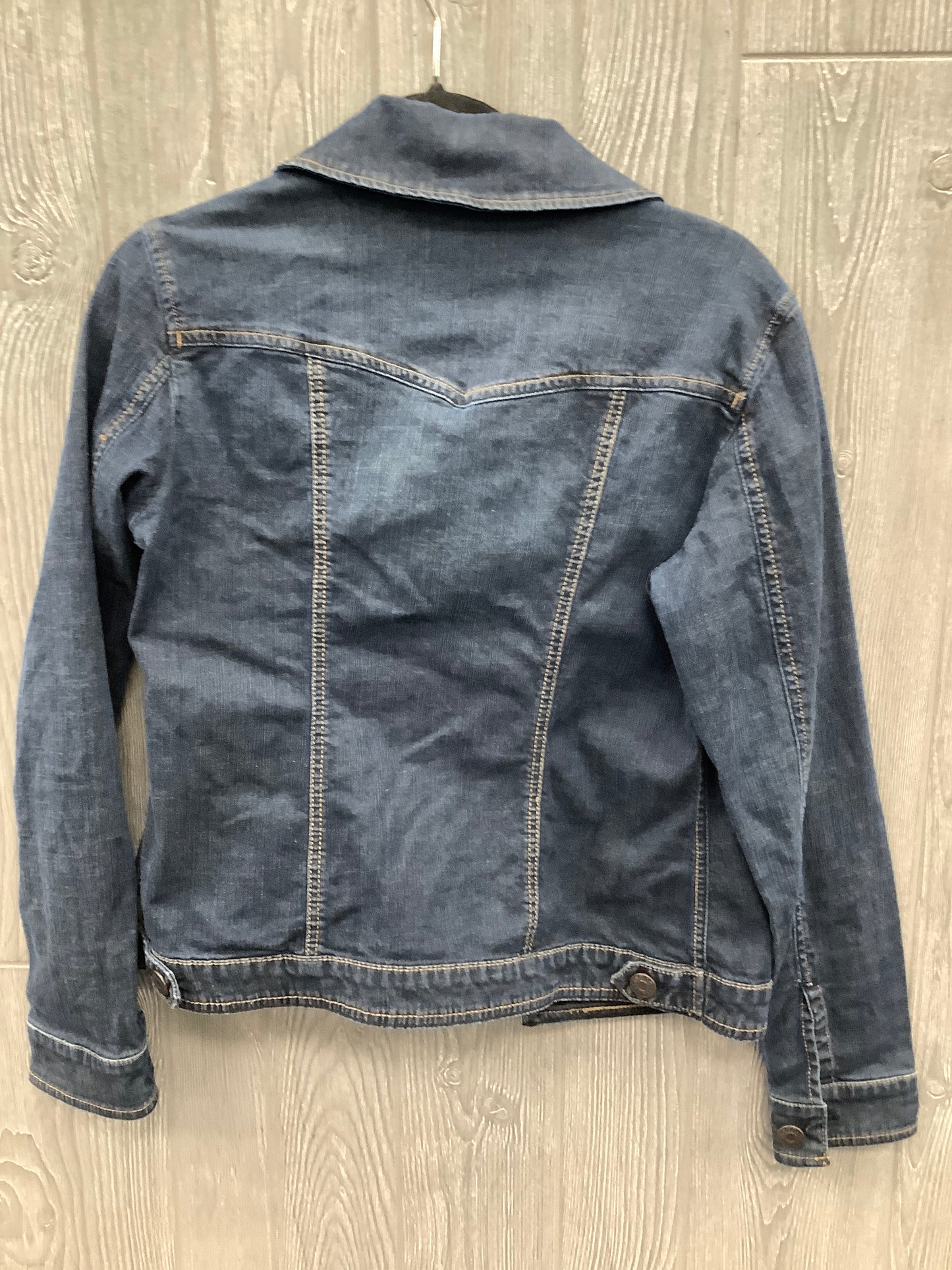 Jacket Denim By Guess In Blue Denim, Size: Xl