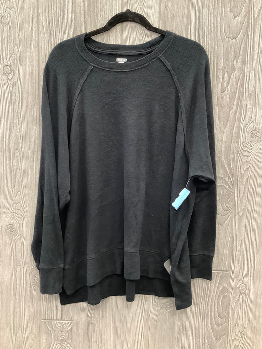 Top Long Sleeve By Aerie In Black, Size: L