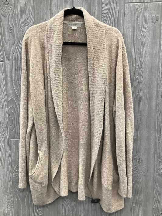 Sweater Cardigan By Barefoot Dreams In Beige, Size: 3x