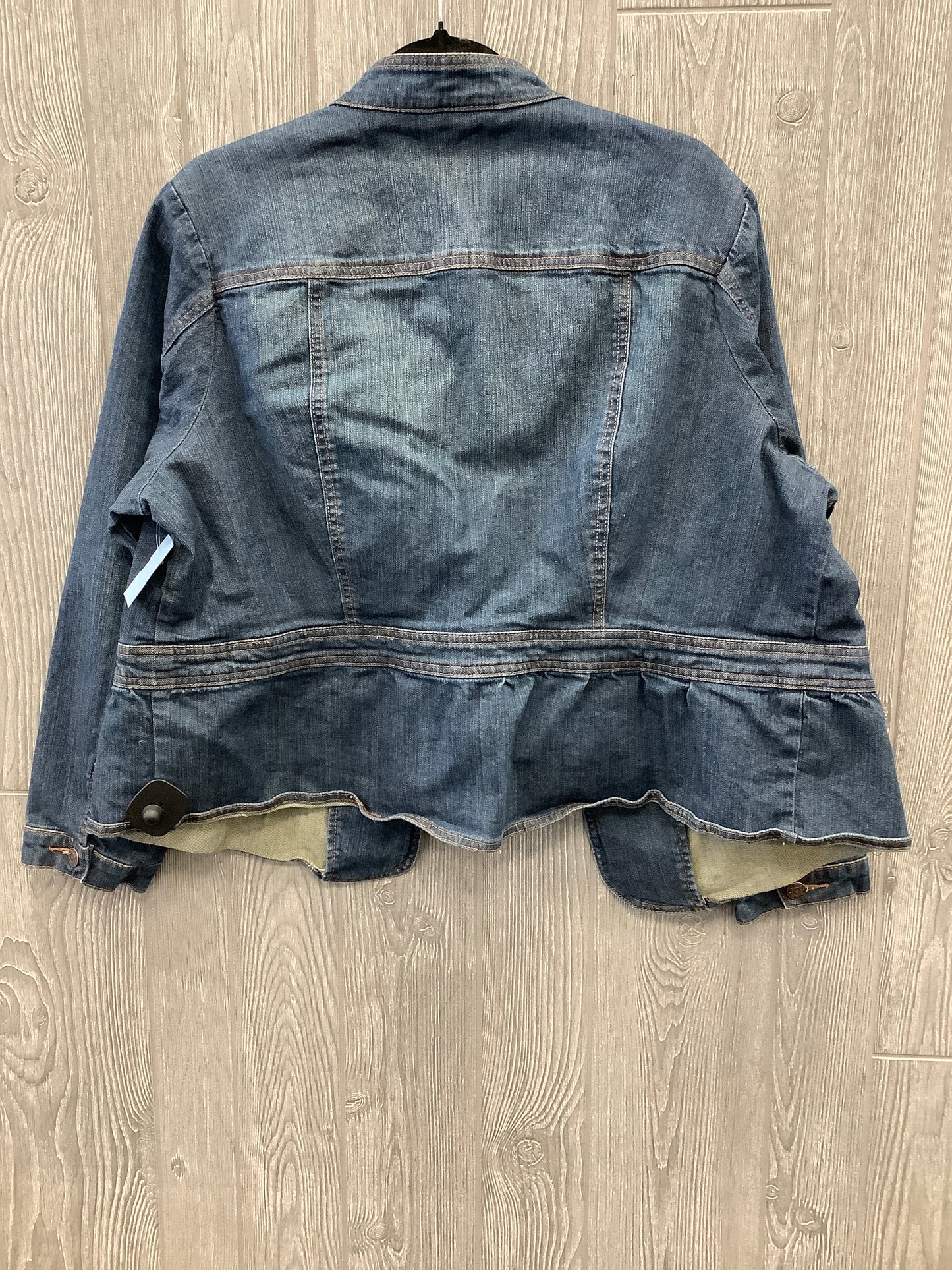 Jacket Denim By Ana In Blue Denim, Size: 1x